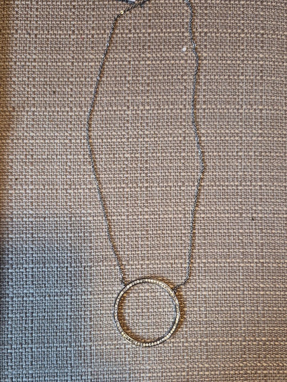 Park Lane Gold and Silver Circle Pendant Necklace